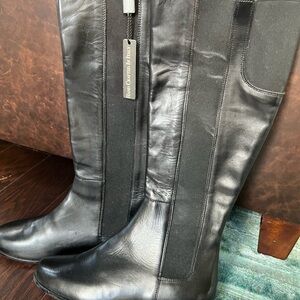 Black Leather Riding Boots